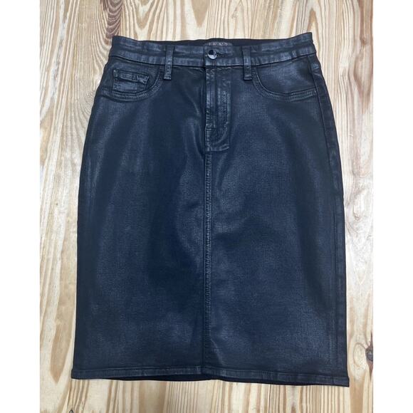 Jen7 by 7 for All Mankind Pencil Skirt Black Size 4 - Picture 1 of 7